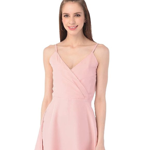 Istyle Can Dresses for Women V Neck Shoulder Strap Sleeveless Fit and Flare Mini - Picture 2 of 6